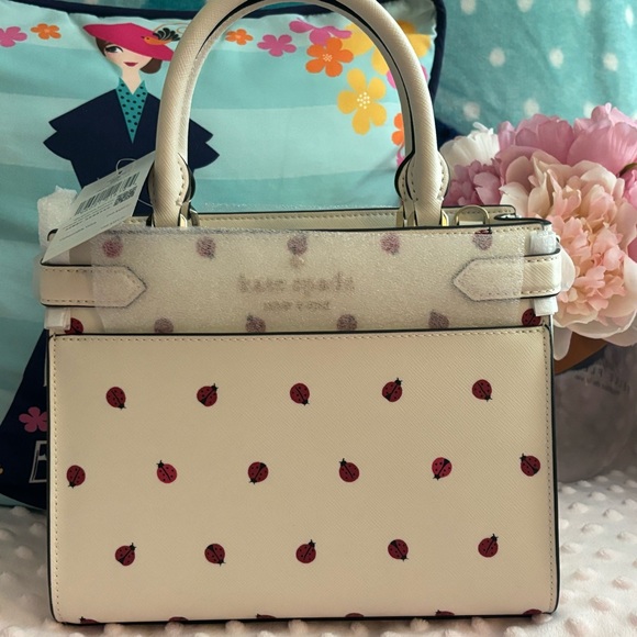 kate spade Handbags - NWT Kate Spade Small Ladybug Crossbody Satchel